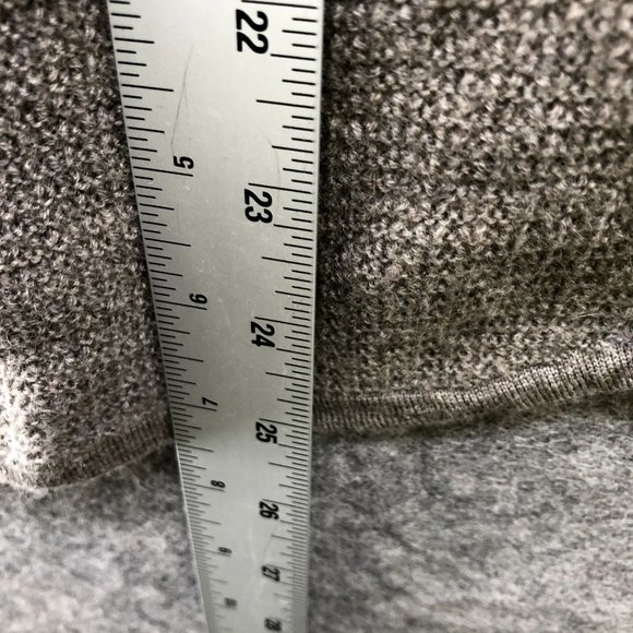 Max Studio Wool Sweater Womens L Extra Fine Merino Light Brown Chestnut Taupe - Picture 7 of 8